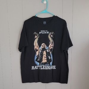 WWF Men's Shirt Stone Cold Steve Austin Rattlesnake Wrestling Short Sleeve